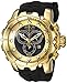 Invicta Men's 'Venom' Swiss Quartz Stainless Steel and Silicone Casual Watch, Color:Black (Model: 20401)