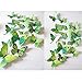 JYPHM 24PCS Butterfly Wall Decal Removable Refrigerator Magnets Mural Stickers 3D Wall Stickers for Kids Home Room Nursery Decoration Wall Art Green