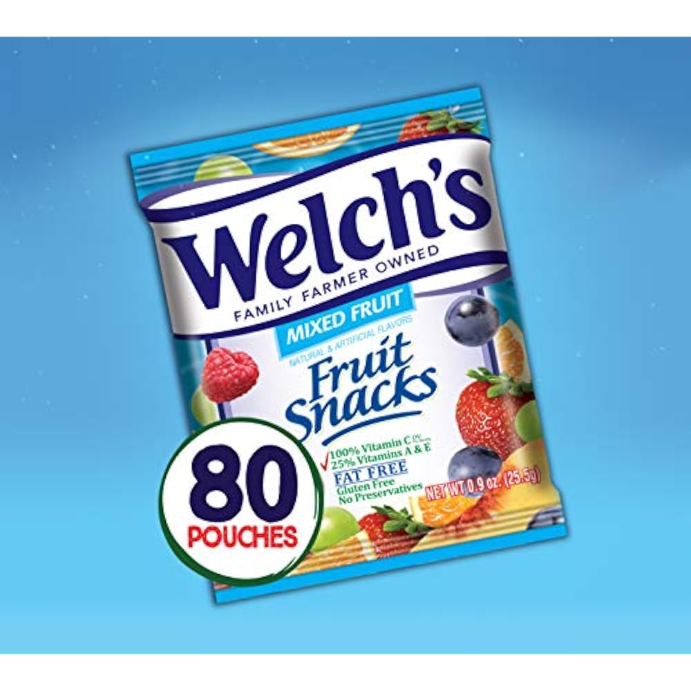 Welch's Fruit Leather Snacks, Mixed, 0.9 Ounce (80 Count) eBay