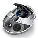 VENLOIC Boom Box with Cd Player and Radio, Boombox Cd Player Am/Fm Radio, Portable Cd Player Boombox USB