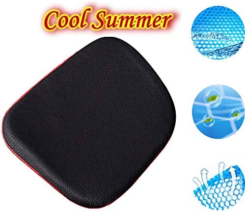 YWSHUF Gel Seat Cushion-Honeycomb Egg Crate Design Relieving Sciatica Pain, Non Slip and Breathable, Keep Hips Dry