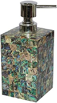 Opulent Homes Mother Of Pearl Soap Dispenser Yellow Standard