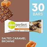 ZonePerfect Nutrition Snack Bars, Salted Caramel Brownie, 1.58 oz, (30 Count)