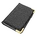 CoBak Server Book - Waitress Book Organizer with Zipper Pouch for Restaurant Waitstaff, 5 Large Pockets with Pen Holder,Black Glitter.