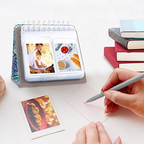 Fintie Calendar Photo Album for Fujifilm Instax - 64 Pockets Vegan Leather Photo Album for Fujifilm Mini 9 Mini 8+ Mini 90, HP Sprocket, Kodak Mini, Polaroid Camera 3-Inch Film (Emerald Illusions) - Thumbnail 7