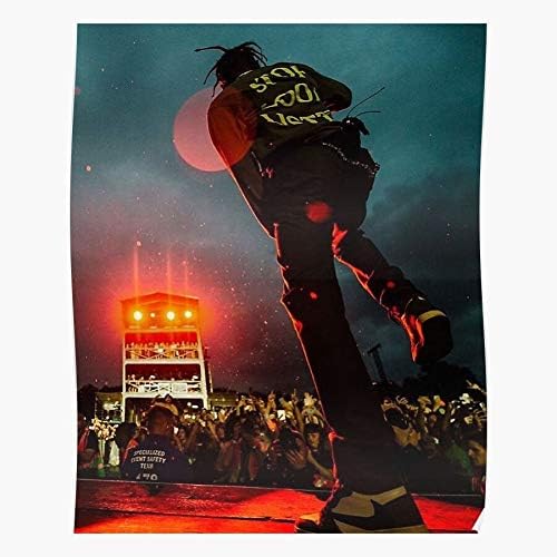 kineticards Music Concert Travis Scott Rap | Home Decor Wall Art Print Poster