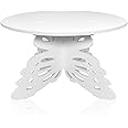 AOCEAN 12" Butterfly Cake Stand Butterfly PVC Cake Decorations with Engraved Butterflies Cake Stands for Dessert Table Wedding Birthday Party (1 Pcs)