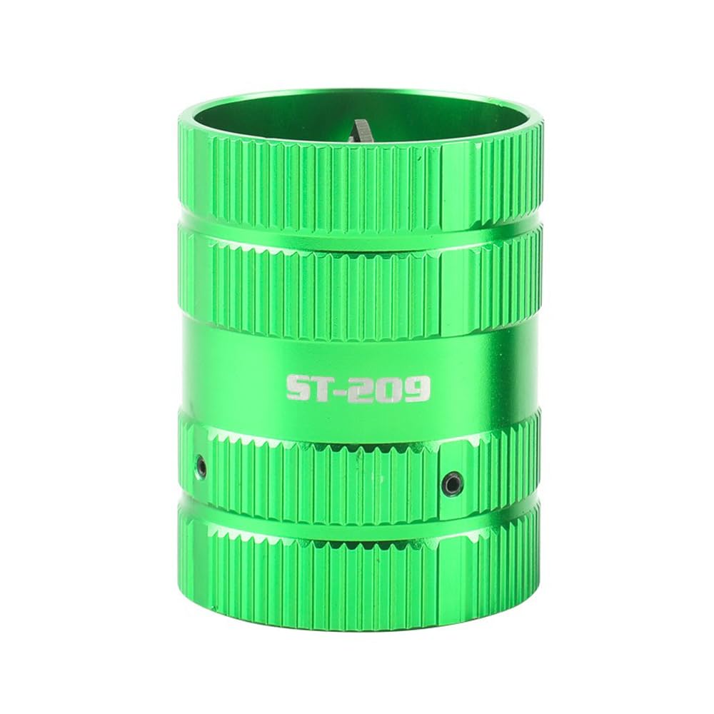 POFET Pipe Reamer Tool,Aluminum Alloy Deburring Tool,Universal Internal External Deburring Reamer 6-38mm for Plastic,Copper Pipe,Metal,Wood (Green)