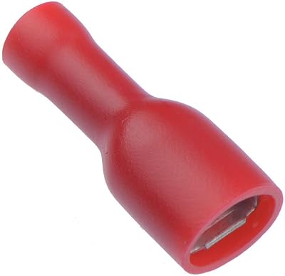 Switch Electronics 100x Red 4.8mm Spade Connectors 16-22 AWG Insulated Crimp