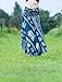 B BANGKOK PANTS Women's Hippie Long Skirt Elephant Print (Green Elephant, One Size)