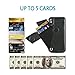ZVEdeng iPhone X Case, iPhone X Wallet Case, iPhone X Case with Card Holder Slot, Shockproof Leather Credit Card Case Slim for Apple iPhone X/XS (5.8inch)-Black