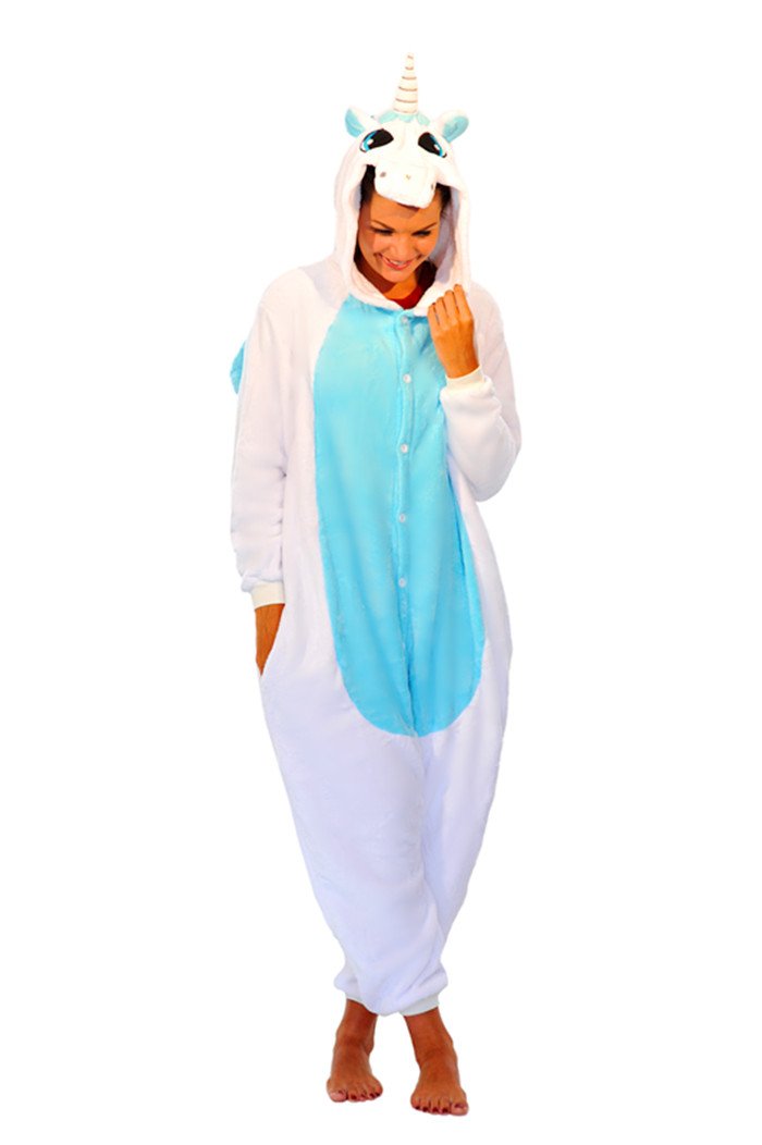 Everglamour 5055601172330 Onesie/Body Suit, Unisex-Adult, Blue, Large