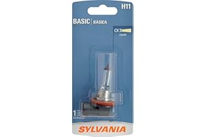SYLVANIA - H11 Basic - Halogen Bulb for Headlight, Fog, Daytime Running Lights, and Cornering Applications (Contains 1 Bulb)
