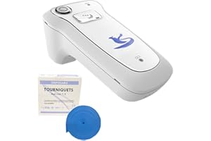 UMTEC Infrared Vein Finder Viewer and Disposable Tourniquet Kit, Portable Transilluminator Vein Locator Detector, Illumination Visualization Lights for Nurses, Roll of 25 Pcs