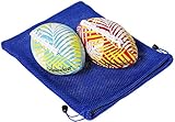 Waboba Water Football 6” // Bundle of 2 Footballs (Random Colors) // Bonus Blue Nylon Mesh Carry Bag// Bundled Items
