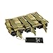 Loglife Tactical Magazine Pouch Holds Holster Triple M4/M16 Open Top Mag Pouch 1000d with Bungee System (DE)
