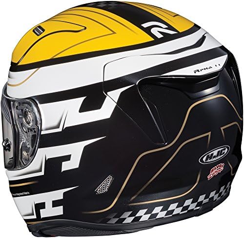 HJC RPHA-11 Pro Skyrym - Full-Face Street Motorcycle Helmet - Yellow/White SF - Small