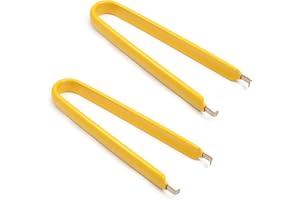 Utoolmart IC Puller Chip Extractor Removal Tool Antistatic Clip Pliers Switch Puller with Insulated Vinyl Grip Yellow 2 Pcs