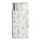 Ikea Strandkrypa Duvet Cover and Pillowcases, Twin, White