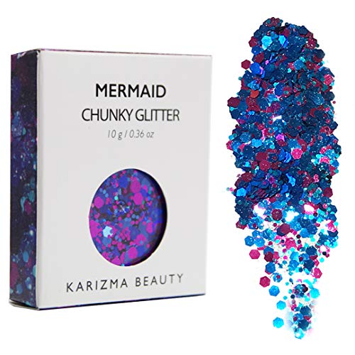 Face Glitter Pack ✮ KARIZMA BEAUTY ✮ 60g Festival Glitter Cosmetic Chunky Face Body Hair Nails