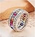 Wedding Ring for Women Mother's Day Multicolor Ring Jewelry for Mom Her Band Ring Size 6 7 8 9 10 11 12