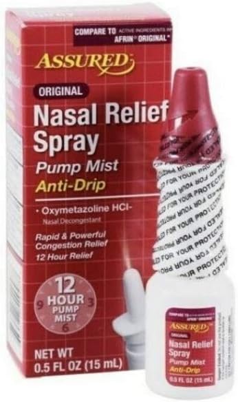 (12 pack) Nasal Relief Spray, 12 hour Pump Mist (Oxymetazoline HCL) 0.5 fl oz: Health & Personal Care