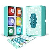Enther Bath Bombs Gift 6 Pack,Lush Fizzy Spa,Organic & Natural Ingredients for Dry Skin Moisturize,Perfect for Bubble & Spa Bath,Best Gift Ideas for Women/Men,Her/Him,Mom,Wife, Mixed Scents