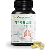 Top Lung Cleanse and Detox Supplement | Advanced Pure Lung Support with Chaga Mushroom, Curcumin Turmeric, Honeysuckle Flower