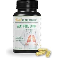 Top Lung Cleanse and Detox Supplement | Advanced Pure Lung Support with Chaga Mushroom, Curcumin Turmeric, Honeysuckle Flower