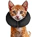 ZenPet Protective Inflatable Recovery Collar for Dogs and Cats - Soft Pet Collar Does Not Block Vision E-Collar - Designed to Prevent Pets from Touching Stitches, Wounds and Rashes (X-Small)