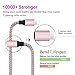 Phone Charger Cable Rose Gold - Sagmoc USB Cord with Highspeed Nylon Braided 4+1Pack (10FT 2FT 6FT 3FT 2FT) Compatible with XS/XS MAX/XR/X/8/8Plus/7/7Plus/6/6Plus/6s/6sPlus/5/5s/AIR/PRO and More