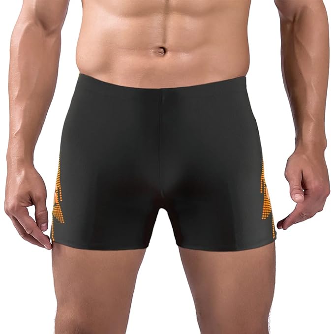 Men's Swim Trunks Shorts Elastic Waist Diving Shorts Quick Dry Surfing
