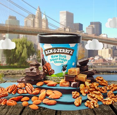 Ben & Jerry's - Vermont's Finest Ice Cream, Non-GMO - Fairtrade - Cage-Free Eggs - Caring Dairy - Responsibly Sourced Packaging, New York Super Fudge, Pint (4 Count)