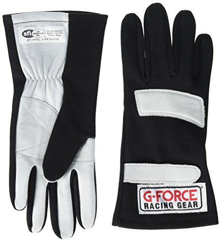 G-Force 4101XLGBK G5 Black X-Large Junior Racing Gloves