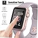 Apple Watch Series 1/2/3 42mm Screen Protector, Full Coverage Tempered Glass 9H Hardness,Anti-Fingerprint,Anti-Scratch,Ultra-Clear,Bubble Free Screen Protector Compatible Apple Watch Series 1/2/3 42mm
