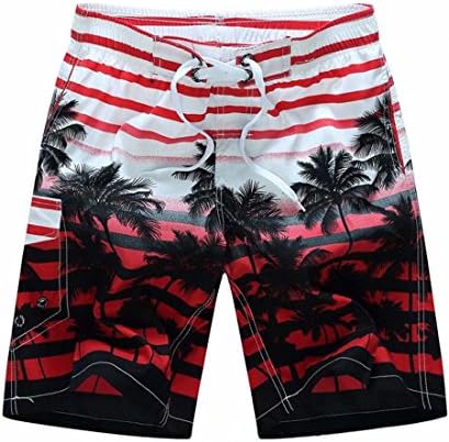 Gxia Mens Quick-Drying Sporty Stretch Beach Shorts