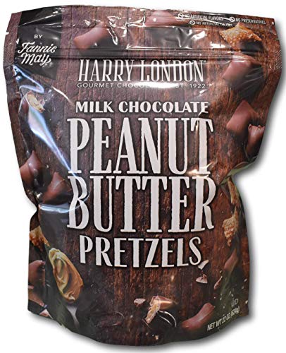 Harry London Gourmet Milk Chocolate Peanut Butter Pretzels- Crunchy Pretzels Filled with Creamy Peanut Butter and Covered in Milk Chocolate - Thumbnail 2