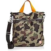 shortyLOVE Wonder Large Crossbody Messenger Bag - Womens Stylish Nylon Travel Handbag with 55" Adjustable Removable Strap