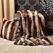 Best Home Fashion Chinchilla Faux Fur Throw Blanket - 58
