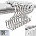 Set of 12 Rings - New Shower Curtain Hooks Made with Stainless Steel Rustproof Friction Free Gliding - Fengbao