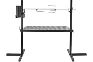 Onlyfire Adjustable Outdoor Camping Rotisserie Grill System and Spit Kit with Portable DC 3V Motor and 29 Inch Hexagon Spit Rod