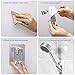 Adhesive Shower Head Holder,Adjustable Shower Wand Holder,Handheld Shower Head Wall Mount Bracket with 2 Hanger Hooks,Showerhead &Bidet Sprayer Bracket Better Than Suction Cups