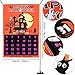 OurWarm Halloween Calendar 2019 Linen Halloween Countdown Calendar for Kids 31 Days, Home Decor Advent Calendar with Bat, Ghosts Boo!