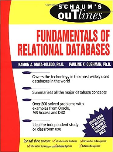 Schaums Outline Of Fundamentals Of Relational Databases - 