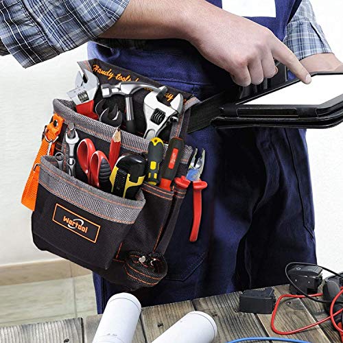 Werkzeuggürtel Werkzeugtasche Werkzeugbeutel Gürteltasche für Werkzeugen Robustem Nylon Magnetisches Armband… – Bild 5