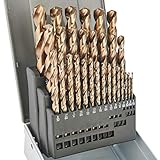 BeHappy Drill Bit Set 29pcs, M35 Cobalt Drill Bit