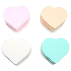 Luxxii (4 Pack) Pastel Makeup Sponge Blender for Powder Puff, Concealer Soft Latex Free Sponges (A)