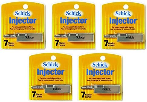 Schick Injector Blades - 7 Ct. (Pack of 5) + FREE Schick Slim Twin ST for Sensitive Skin