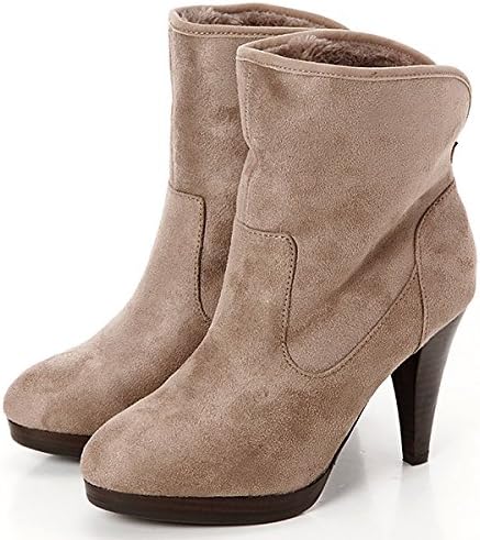 Amazon フィン ブーツ 折り返して履けるフェイクムートンブーツ ベージュ 22 5 Fin フィン ブーツ ブーティ