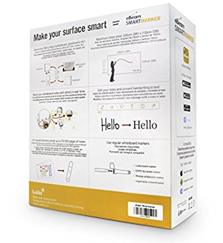eBeam Smartmarker – Luidia Smart marker- Interactive Digital Whiteboard – No Special Markers – Portable – Create a Digital Copy of your Whiteboard Notes